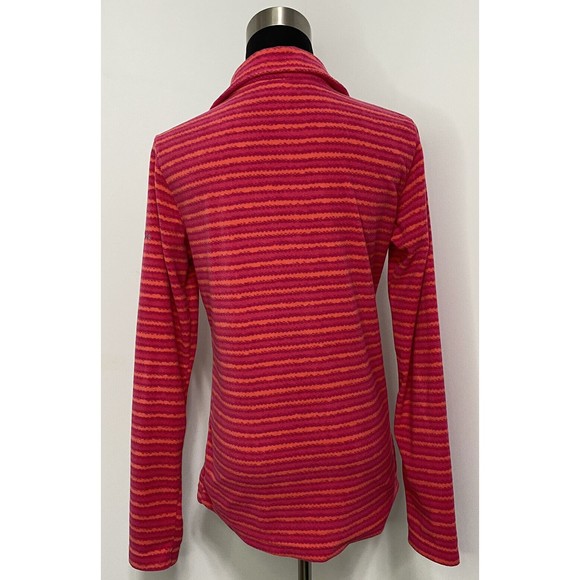 Columbia Fleece Pullover Women's M Pink Orange Lightweight Jacket - Picture 6 of 7